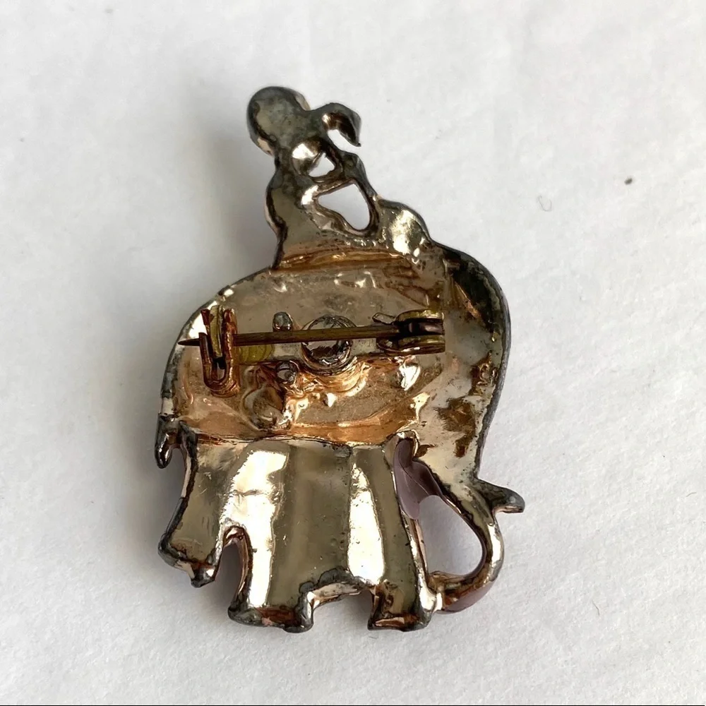 Vintage Elephant Brooch - Picture 5 of 7
